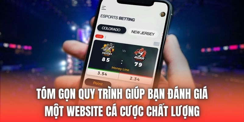 Tóm gọn quy trình giúp bạn đánh giá một website cá cược chất lượng